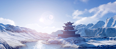 逍遥天下X采集到背景 雪景 冰块 冬天 极地素材
