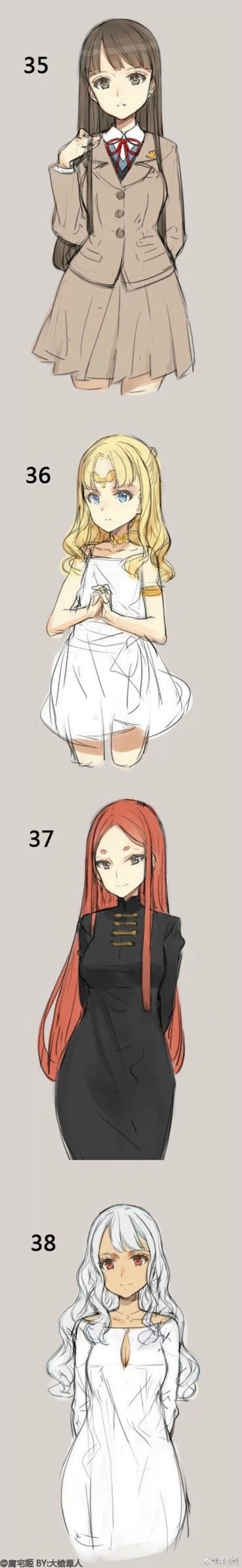 动漫绘画教程服装设计手绘服装画也想自己设计衣服来o网页链接67