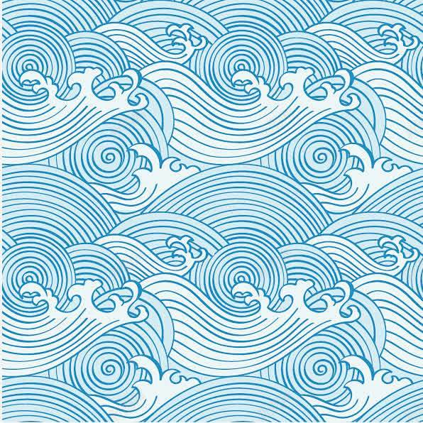 古典海浪花纹设计图片免费下载页面网页平面电商创意素材