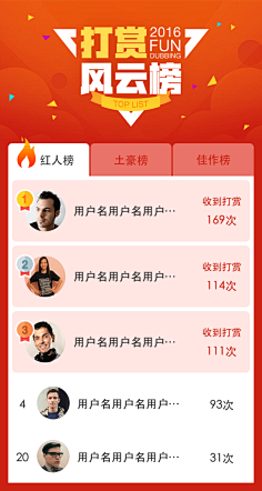 小乔本乔采集到A-H5——排行榜