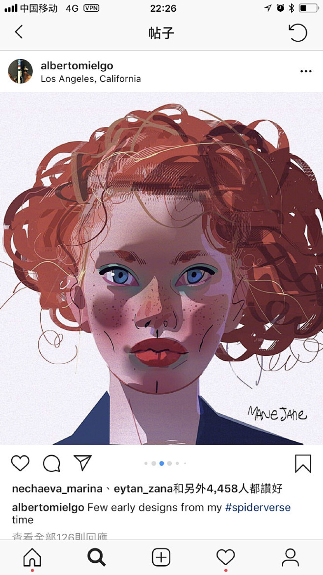 albertomielgo在ig上发布了几张蜘蛛侠平行宇宙的前期结合漫画线的
