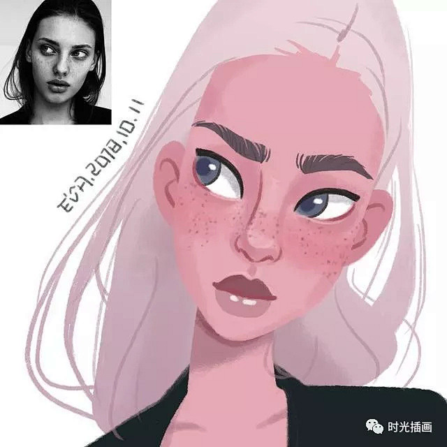 如何画出欧美风格的插画人物如何将照片转插画漫画风格欧美人物插画用