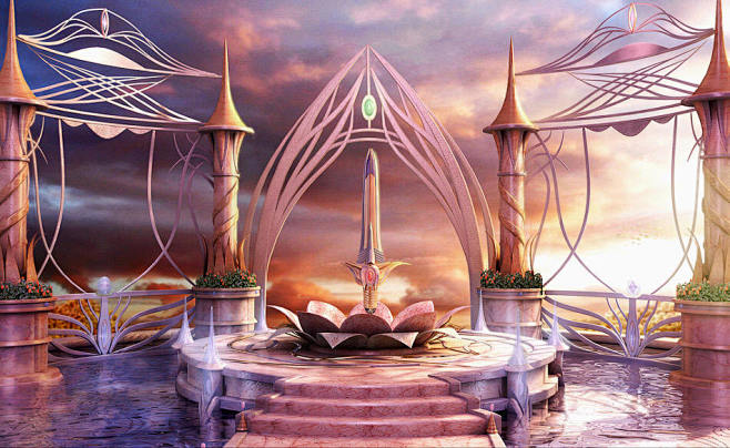 andresurya宫殿插画欣赏cci中国动漫插画