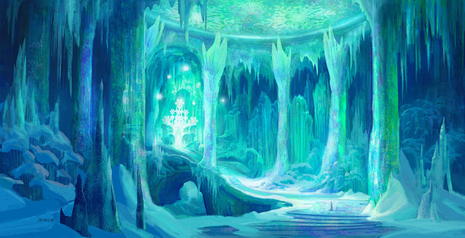 迪斯尼冰雪奇缘概念设计