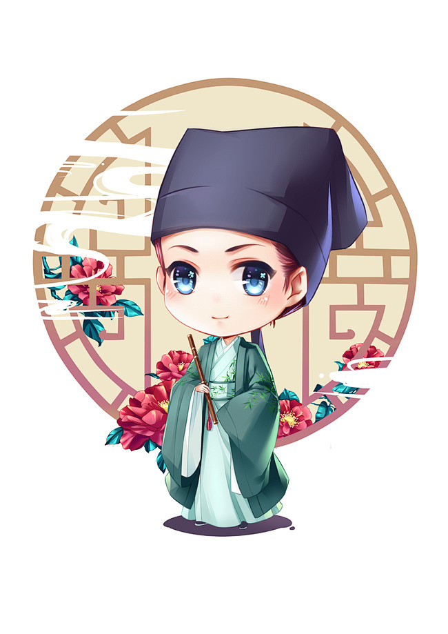 同人图插画壁纸q版汉服半次元第一中文cos绘画小说社区