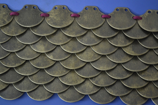 出售中国盔甲铠甲甲胄真人可穿鱼鳞甲片电镀古铜做旧版淘宝网