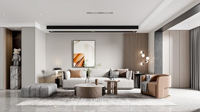 现代客厅室内设计拓者设计吧