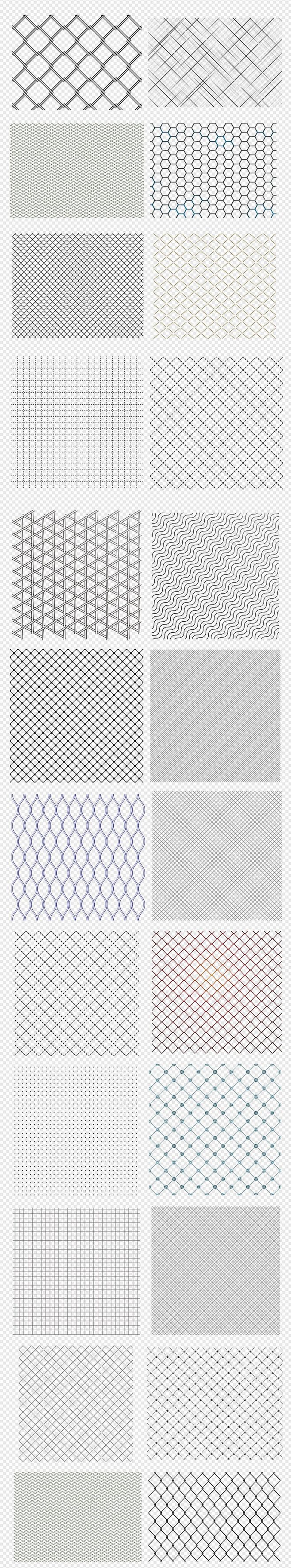 50款线条格纹网格png素材