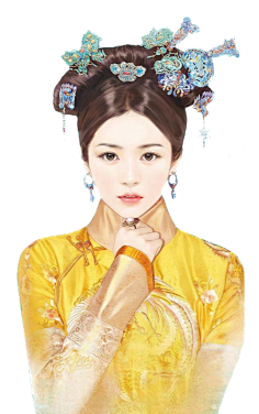 云深封面采集到清装美女