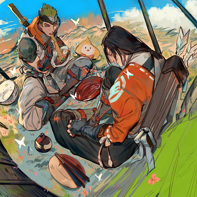 守望先锋の源氏和半藏