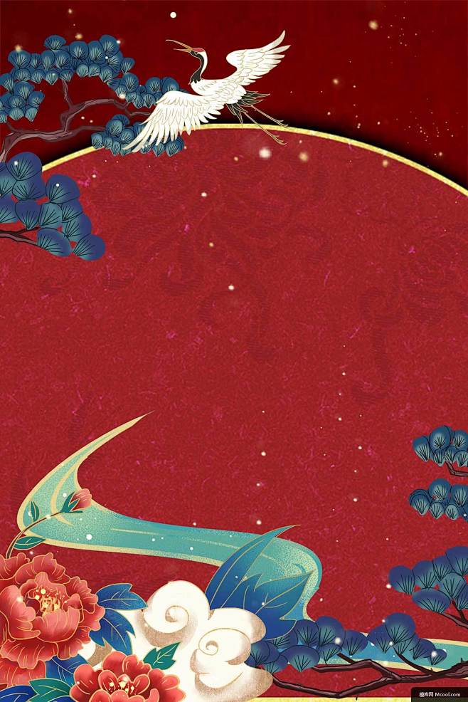 传统纹样背景国潮文化海报中国风背景中式背景新中式背景复古手绘背景