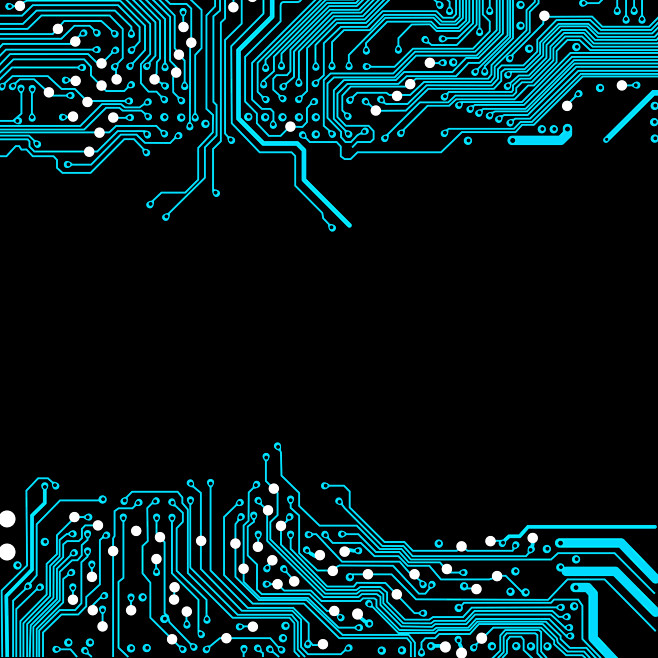 蓝色科技电路板质感线条数字元素ai矢量eps设计素材可下载
