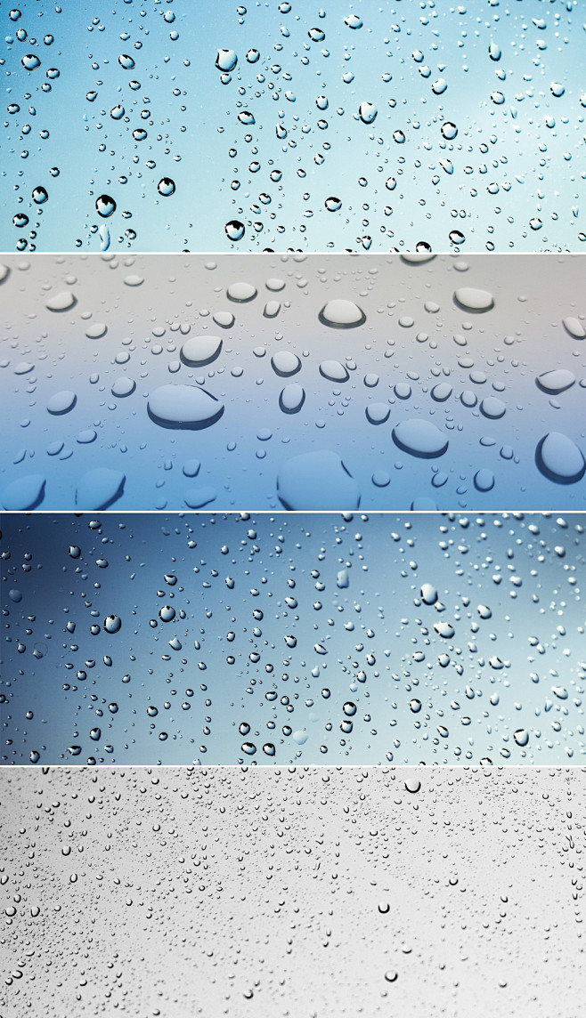 透明雨点雨滴水液体背景纹理素材高清图片