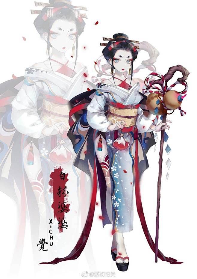 阴阳师设定日系角色设计设定立绘
