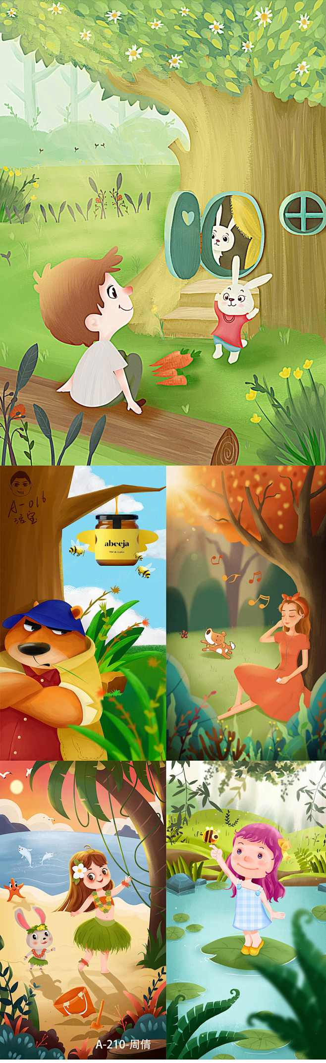 手绘16班级学员第一阶段作业吴远飞插画插画图片致设计