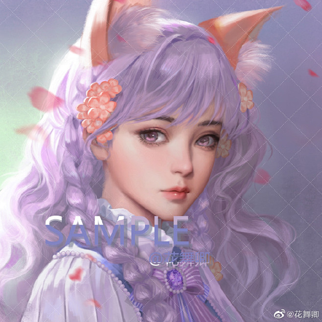 画手约稿超话 紫发妹子@文手画手帮扩平台