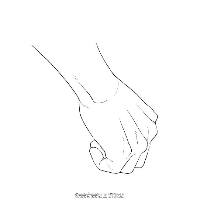 手的各种角度姿势之抓上