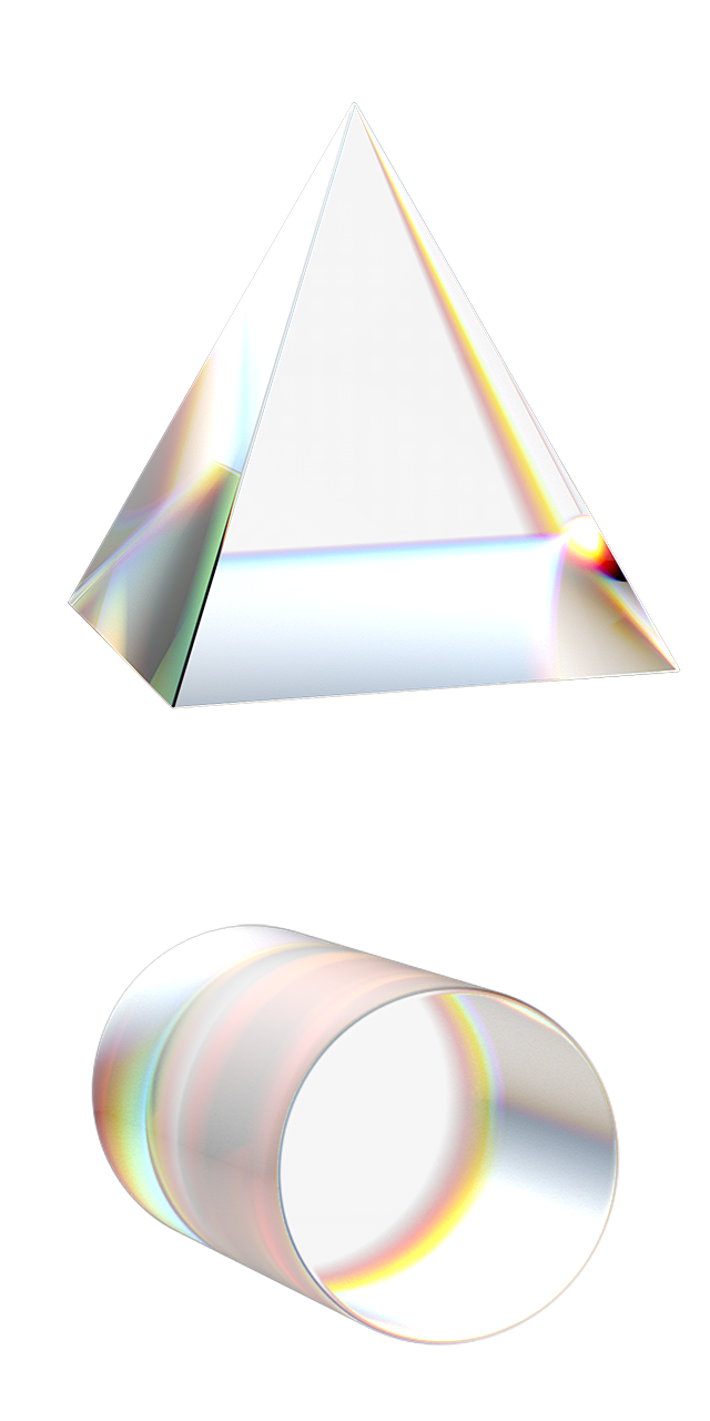 透明彩色玻璃水晶带通道折射效果不规则图形酸性风海报设计形状元素