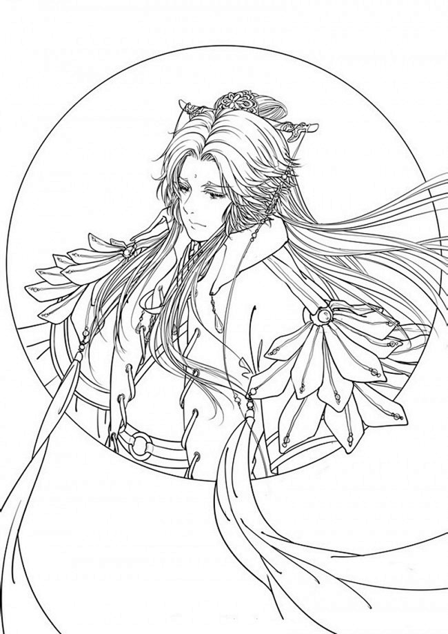 160张古风手绘线稿图片古风动漫插画线稿图片素材古风白描图wwwyouyix