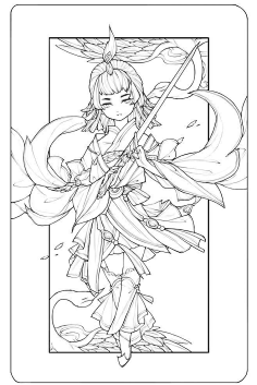 原画梦采集到精彩线稿