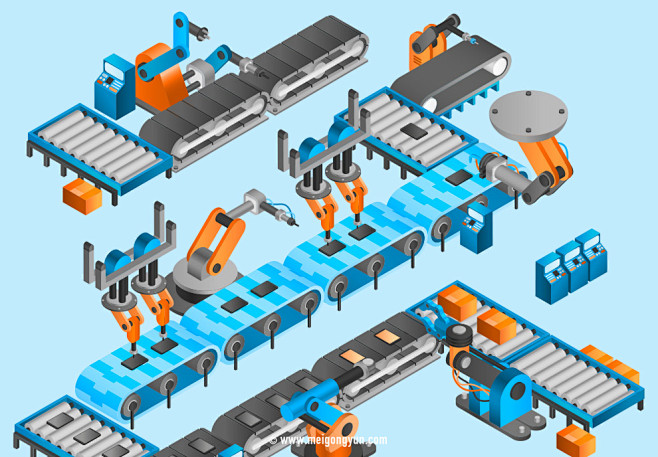 11:19:31生产车间流水线矢量元素production line:卡通类风我的小熊