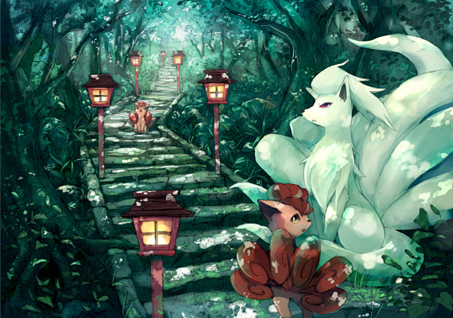 精灵宝可梦六尾九尾p站ぴっぴ