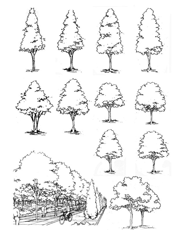 超详细钢笔画配景fm设计网