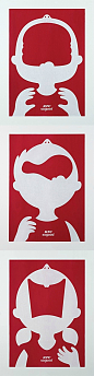 KFE#汉堡#鸡腿#薯条#少年儿童#剪影#红#食欲#食品快餐#创意海报设计#内涵图