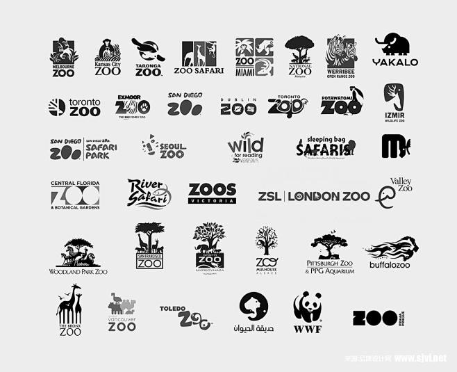 动物园logo设计野生动物logo设计动物园vi设计欣赏