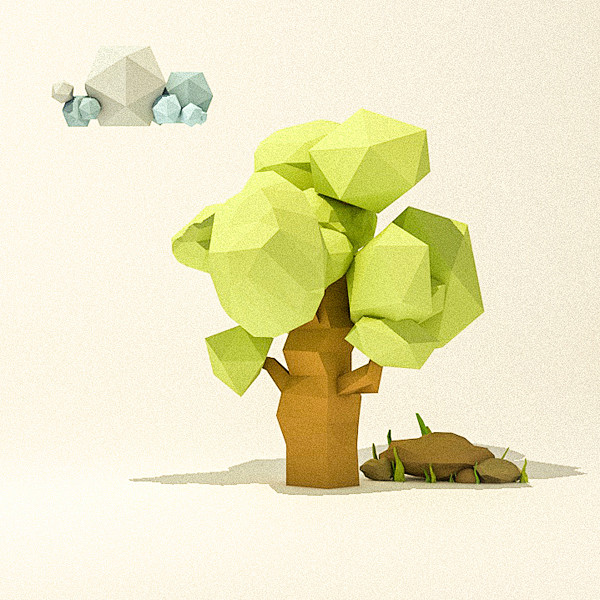 lowpoly树
