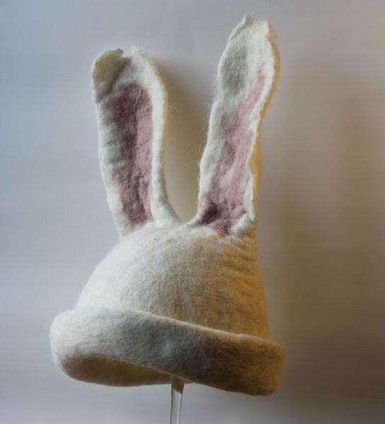 easter bunny costume felt hat by ivana howcroft #millinery #hats