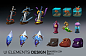 UI Icon Elements Fantasy Themed, Warren Goh : Some item and weapon icons done for assignment