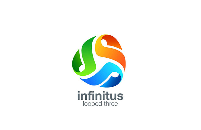 彩色旋转logo设计图片