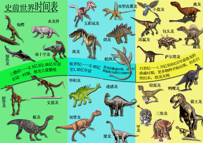 恐龙图案图解图片