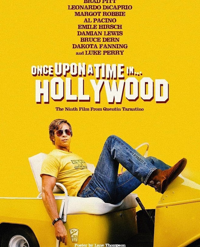 昆汀好莱坞往事2019预告海报