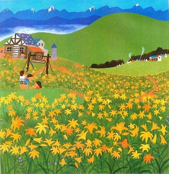 日本著名画家原田泰治作品欣赏