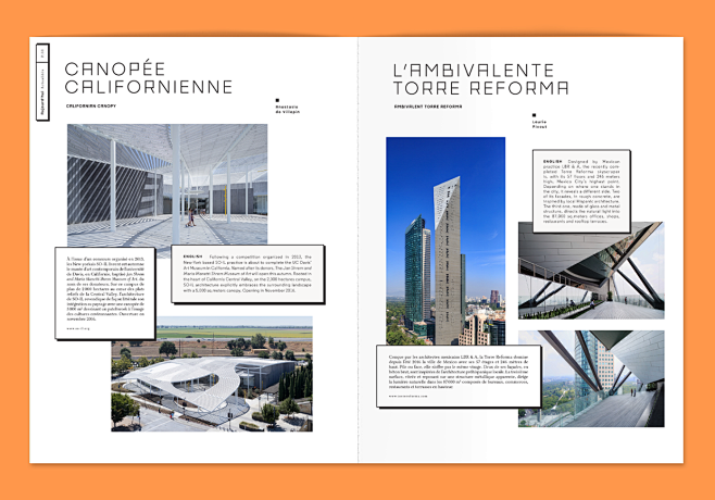 简单清爽的建筑杂志编排mydesy淘灵感