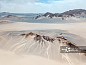 沙漠,极端地形,干热气候,山脊,青海省图片素材