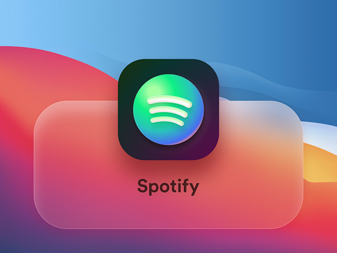 spotify big sur icon color app ios