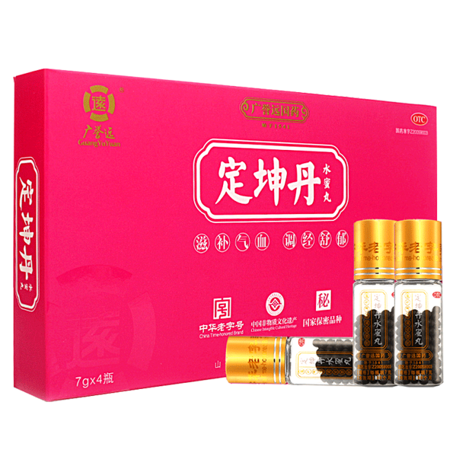 广誉远定坤丹水蜜丸7g4瓶月经不调行经腹痛气血两虚tmallcom天猫