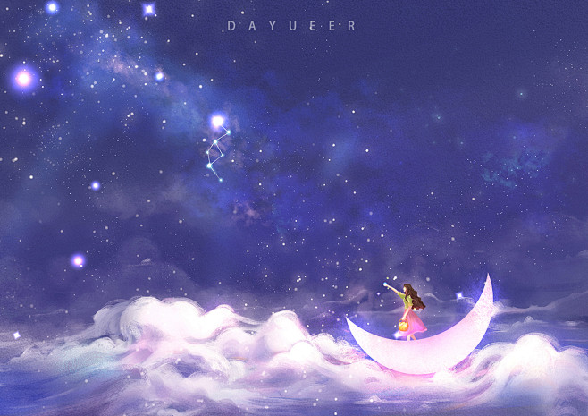 星河少女大悦儿aimee插画师作品涂鸦王国gracgcom