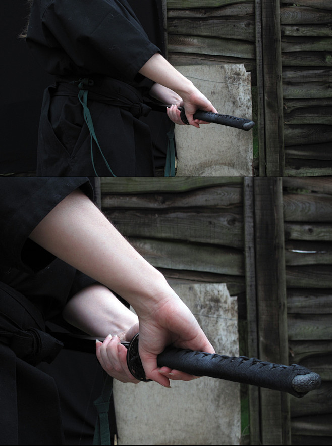 手持武士刀握刀手手势绘画素材参考67676767