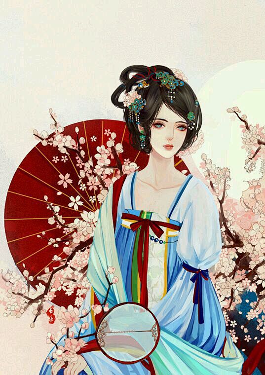 古图专帖美女系列撑伞女子古风图片吧百度贴吧