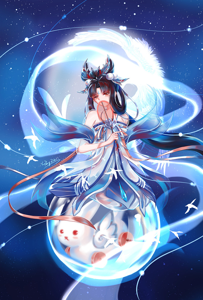 starcrafty从千本桃桃转采于2021-08-14 21:34:20嫦娥插画-漫画