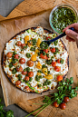 How to Make Socca, a Naturally Grain-Free + Gluten-Free Flatbread - Hello Veggie : Socca is a thick savory pancake or flatbread made with chickpea flour, so it's naturally grain-free and gluten-free. We love using it as a base for a pizza!