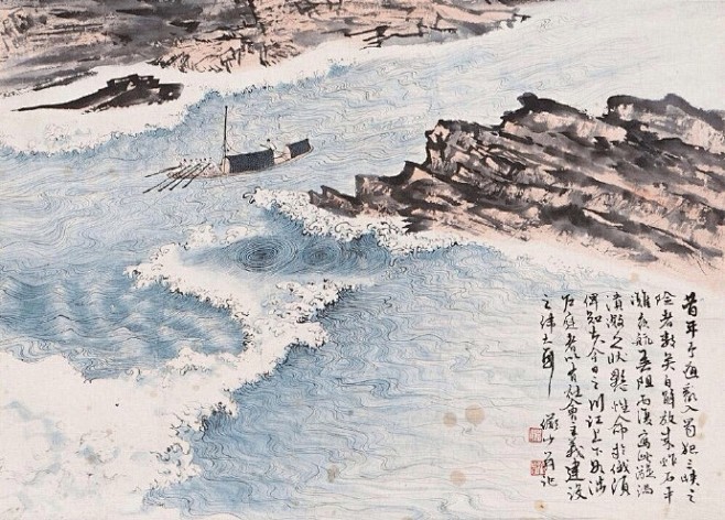 浪花有意千里雪桃花无言一队春一壶酒一竿身快活如侬有几人五代李煜