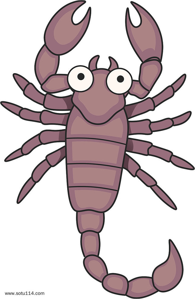 蝎子动物毒物卡通