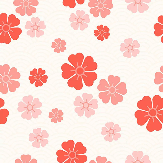 樱之花四方连续纹样粉色华丽的传统图片idvcg211312166583