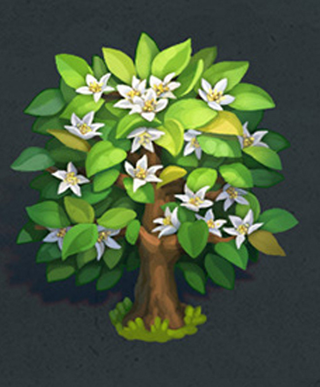 场景原画场景树场景植物