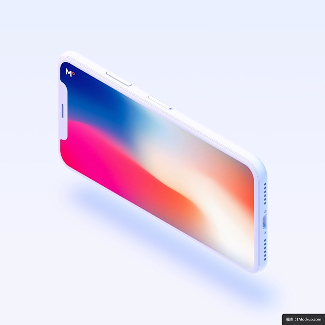 高分辨率iPhoneX样机UI作品展示模型018模板